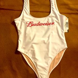 Budweiser one piece bathing suit